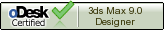 "oDesk Certified 3ds Max 9.0 Designer"